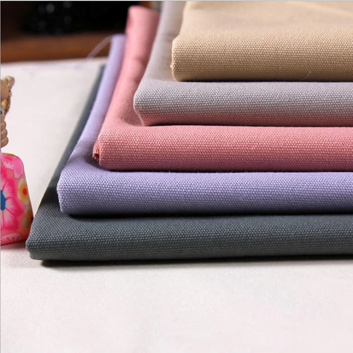 No MOQ Sale Quality Stocklot Organic Cotton Canvas Cloth Fabric Textiles for Garment