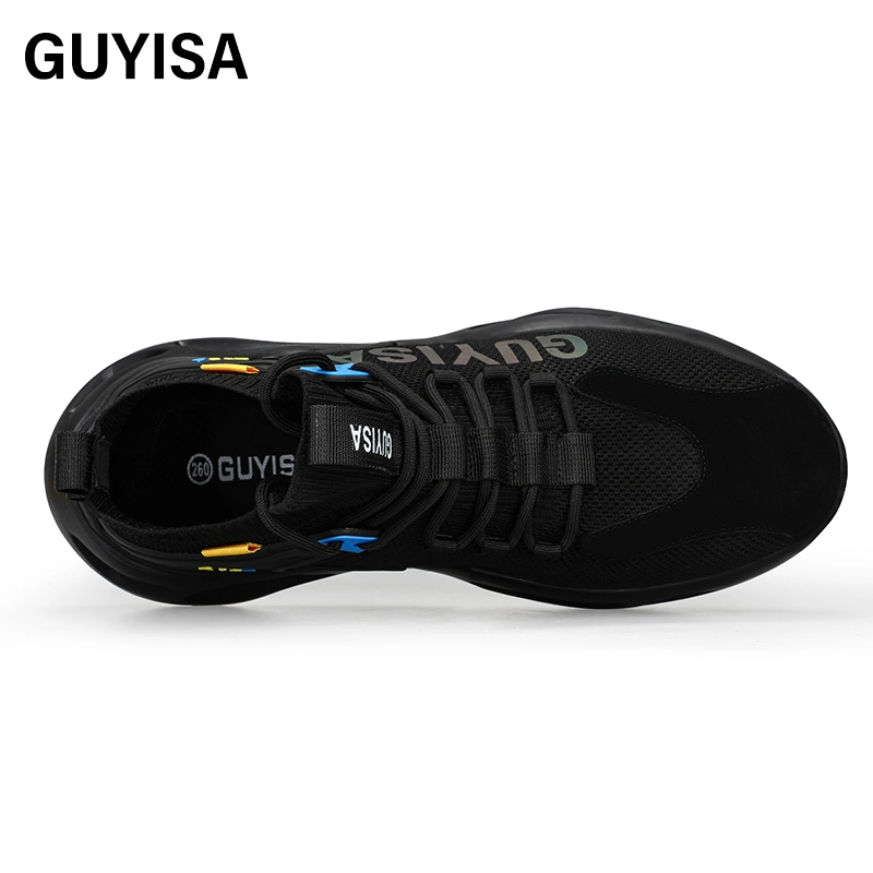 Guyisa Brand Professional Protective Lightweight Rubber Plastic Sole Breathable Upper Steel Toe Men's Guyisa Safety Shoe