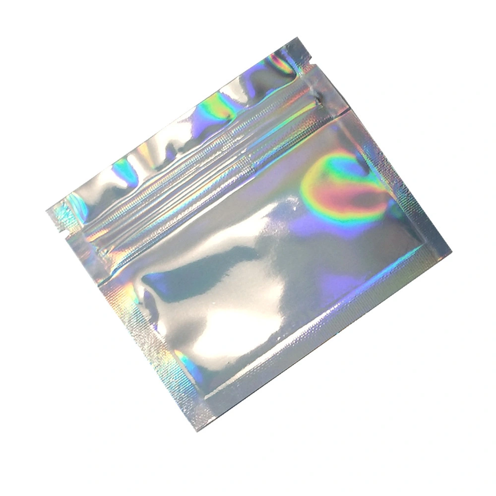 Hologramme imprimé personnalisé Candy Mylar sac de plastique à fermeture éclair