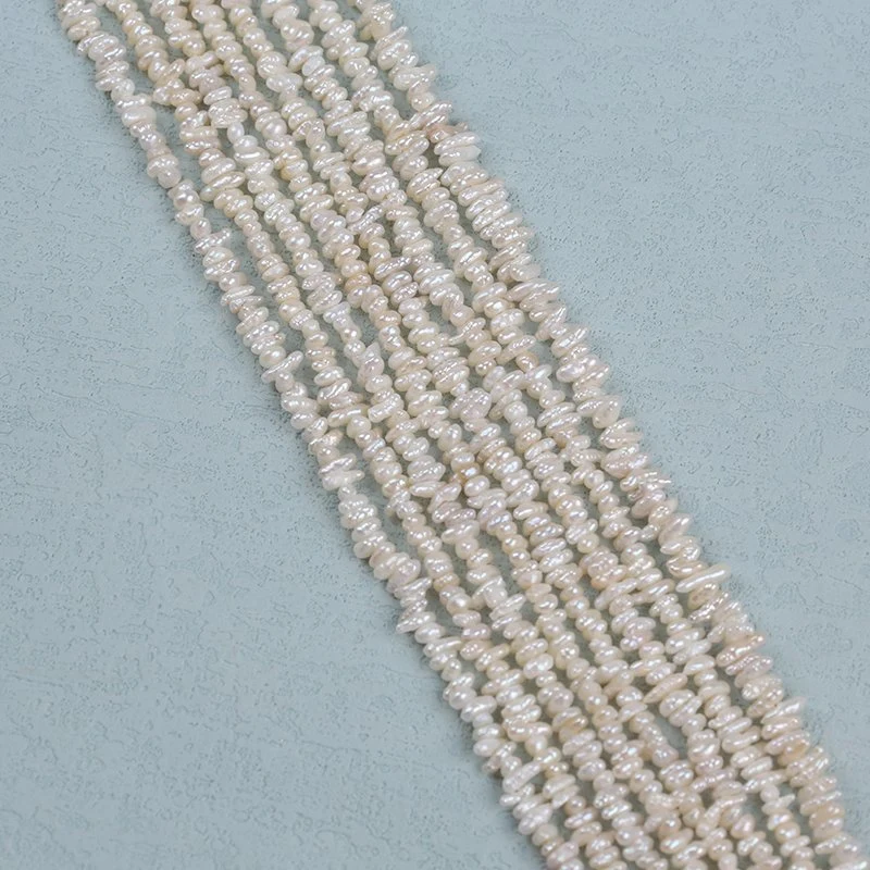 Hot Sale 2-3mm Keshi Baroque Pearl Strand for Jewelry Making