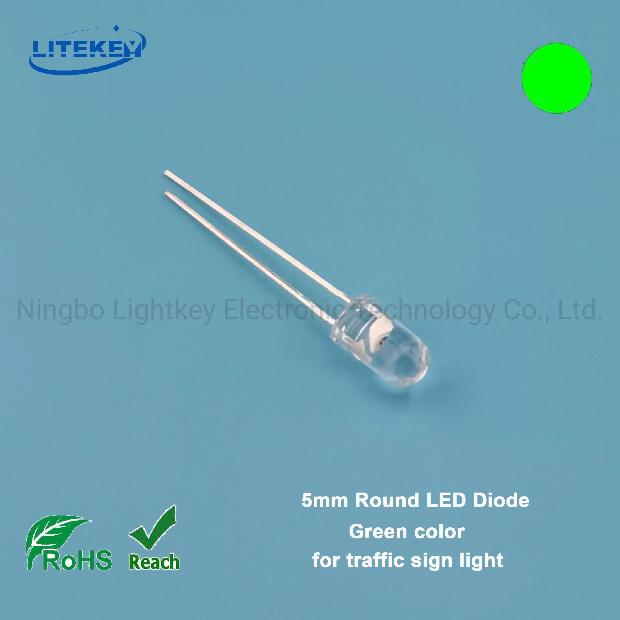 Green Light 5mm Round LED Lamp for Traffic Sign Light Expert China Manufactor