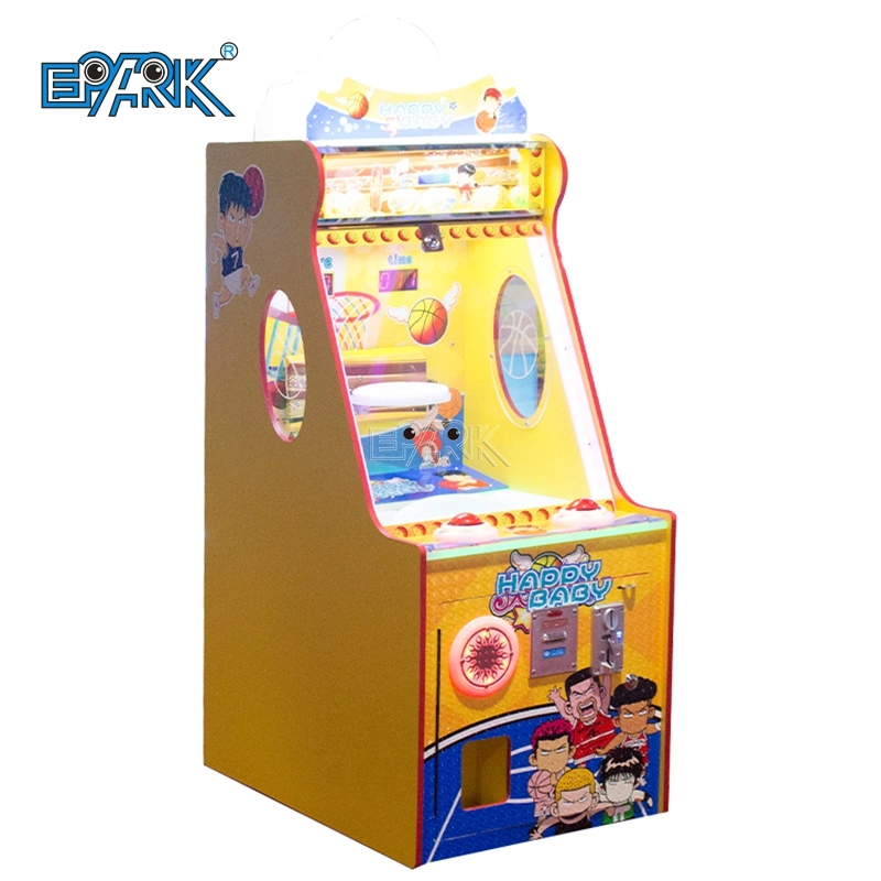 Máquinas de Juegos de Arcade de diversiones feliz bebé 2 de la máquina de simulación de Baloncesto disparar