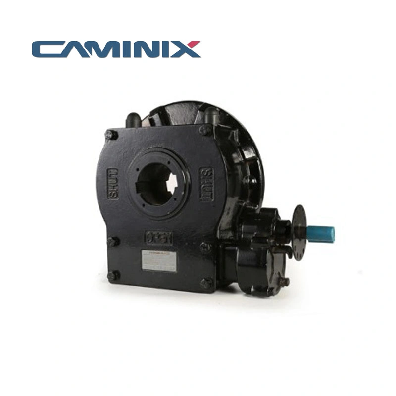 Worm Gear Box to Control End of Valve Travel Reducing The Handwheel and Nut Input Torques