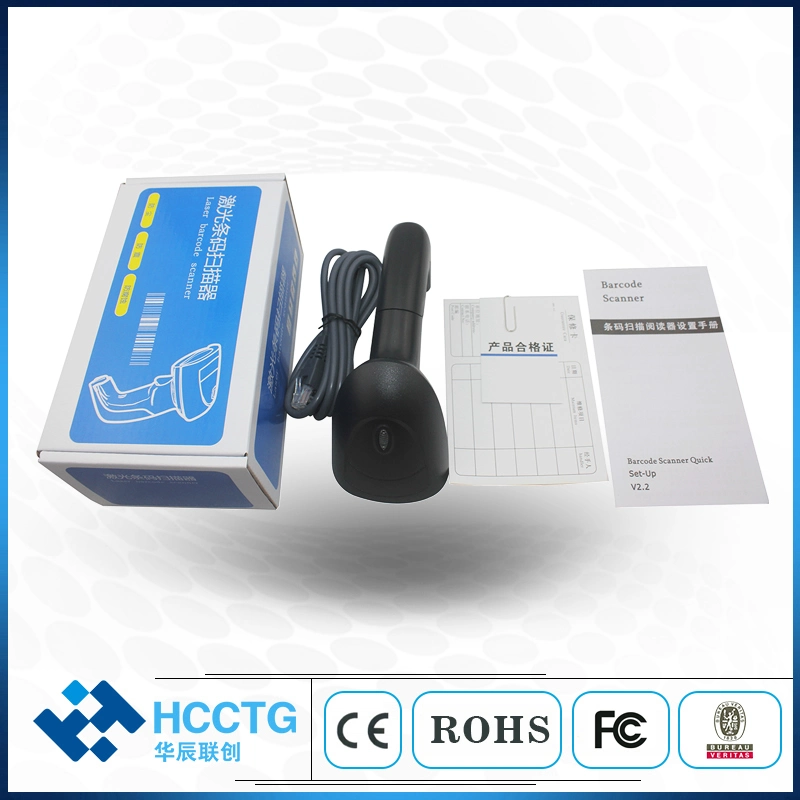 High Speed Handheld 1d Laser with USB/RS232/PS2 Interfaces Barcode Scanner (HS6100)