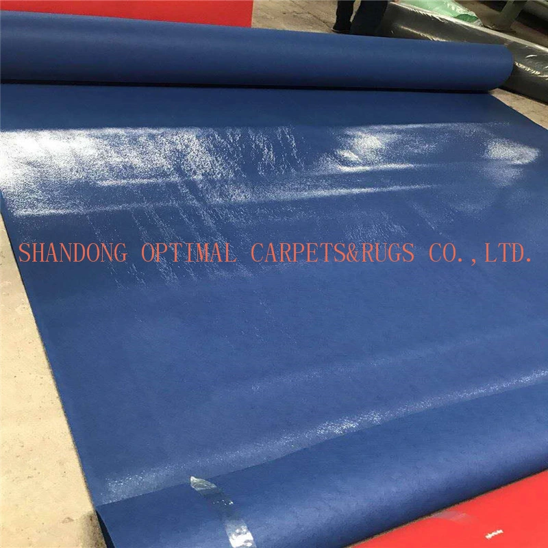 Film-Coated Exhibition Carpet with Protection Plastic Film Expo Flooring Carpet