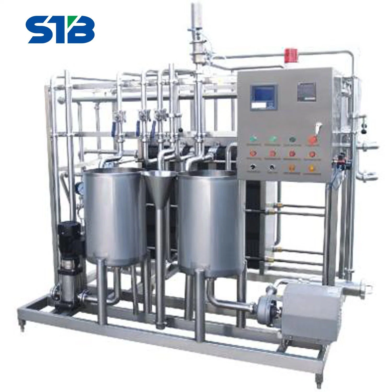 Semi-Auto Pasteurizer para toda la grasa de la línea de procesamiento de leche