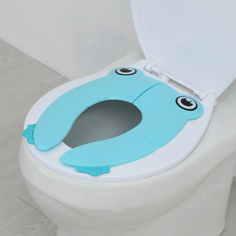 Frog Shape Travel Folding Portable Reusable Baby Toilet Seat Cover Toddlers Potty