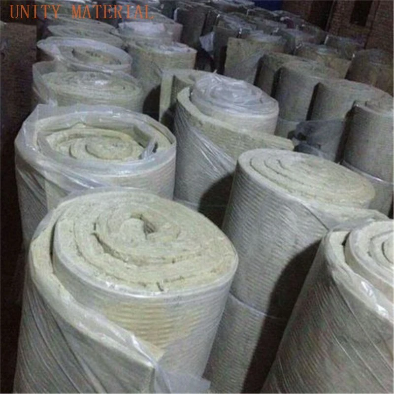 Fireproof Foiled Rock Wool Insulation Flame Retardant Grade Level A1 Mineral Wool Blanket