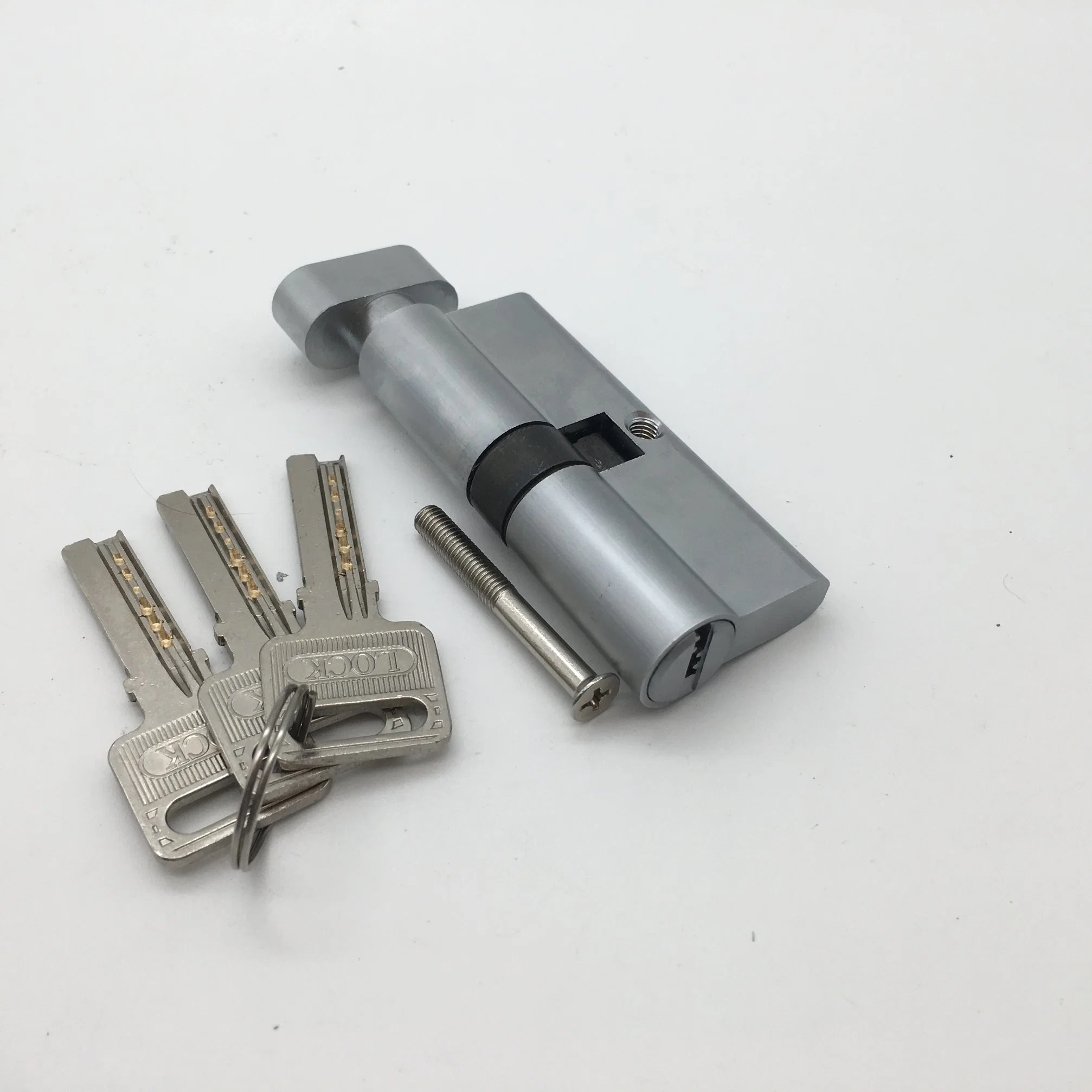 Conjunto de puxador de porta em alumínio deslizante para pátio com fecho de encaixe