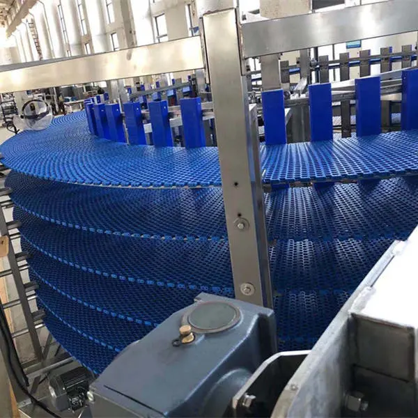 Bakery Cooling Tower Screw Spiral Conveyor High temperature Resistance Belt Cooling System