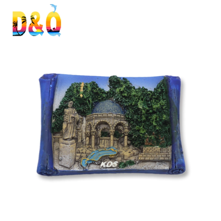 Factory Custom Design Greece Tourist Souvenir Resin Plate