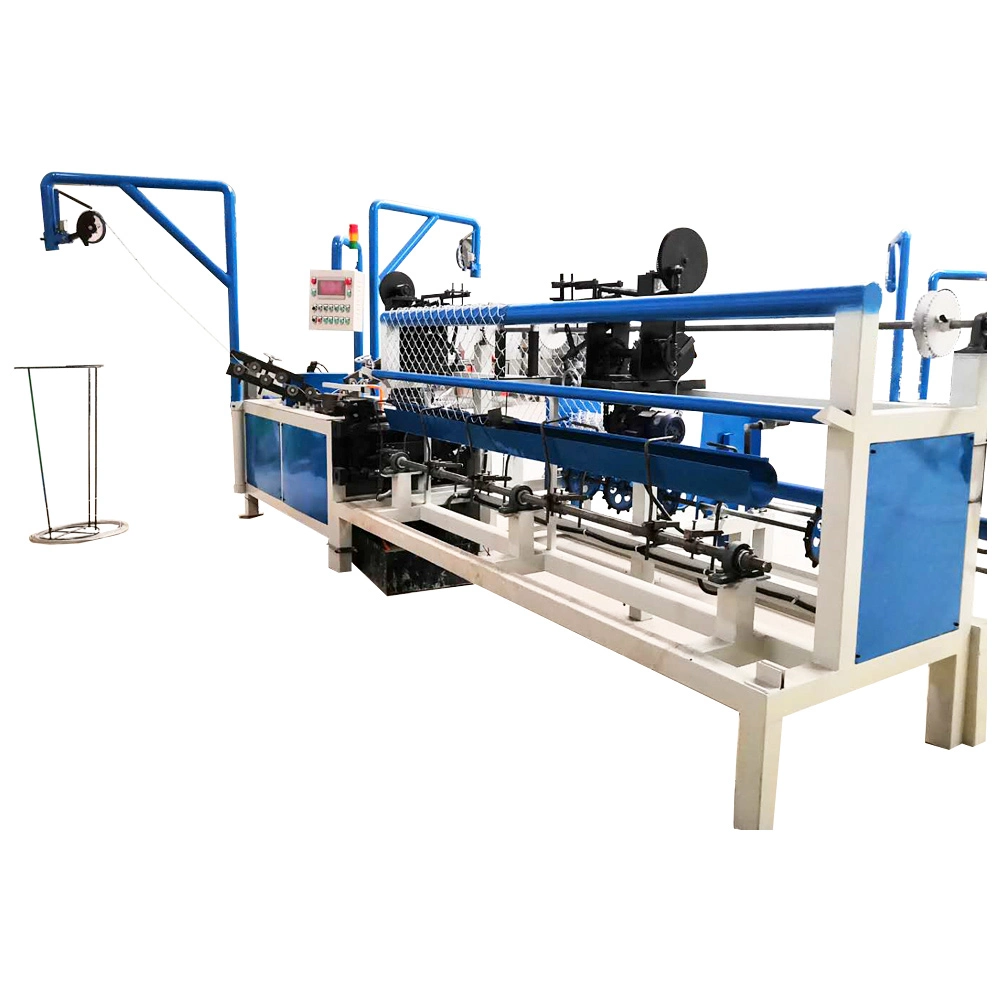 China Made Fully Automatic Double Wire Chain Link Fence Machine