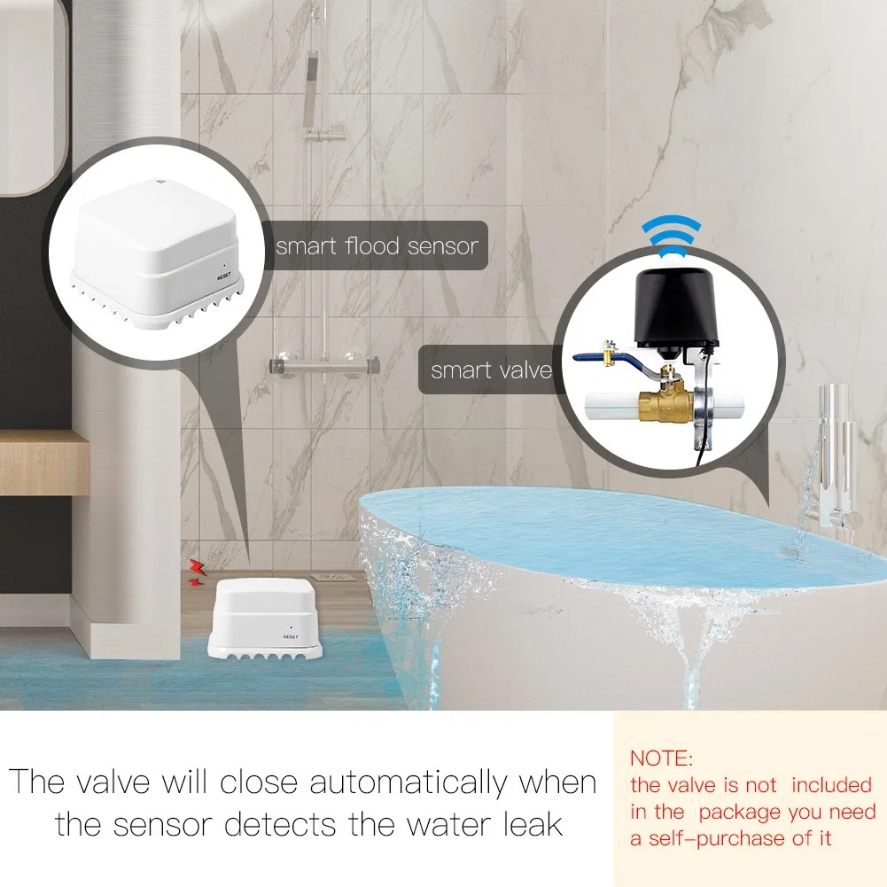 Tuya Iot Water Pipe Leak Detector WiFi Long Range Home Leakage Detector