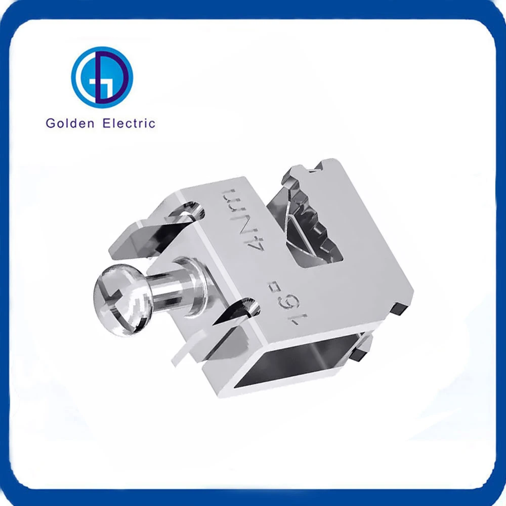 1.5-16mm2 Busbar Clamp Busbar System Cable Connection Clip Stainless Steel 65A 7.5X7.5mm Wire Clips
