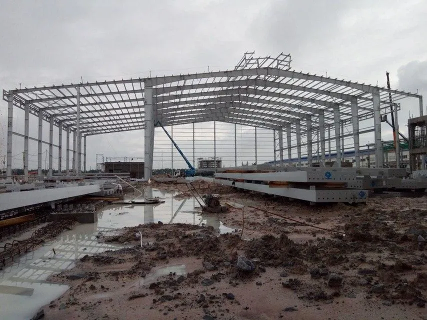 Light Construction Steel Metal Frame Portable House Building with Sandwich Panel