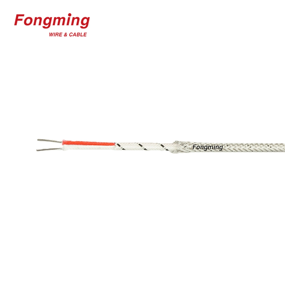 Factory Price J Type Fiberglass Insulation Fiberglass Jacket Stainless Steel Shield Thermocouple Cable