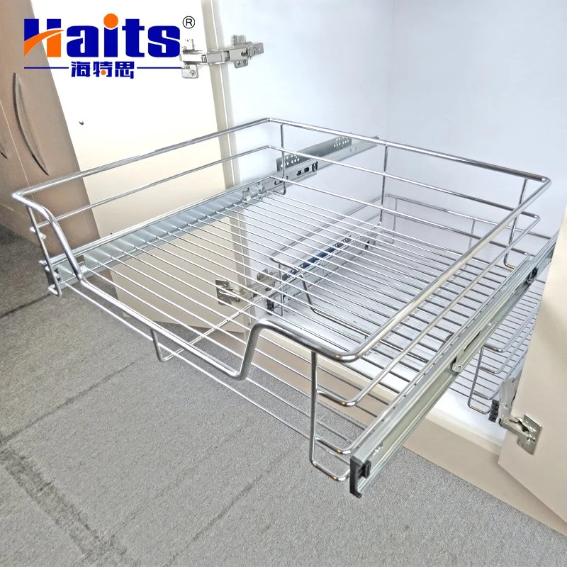 Kitchen Pull out Drawer Slide with Wire Basket