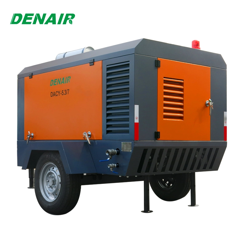 185cfm 7bar Diesel Portable Air Compressor 25 Kw 367 Cfm For Sale
