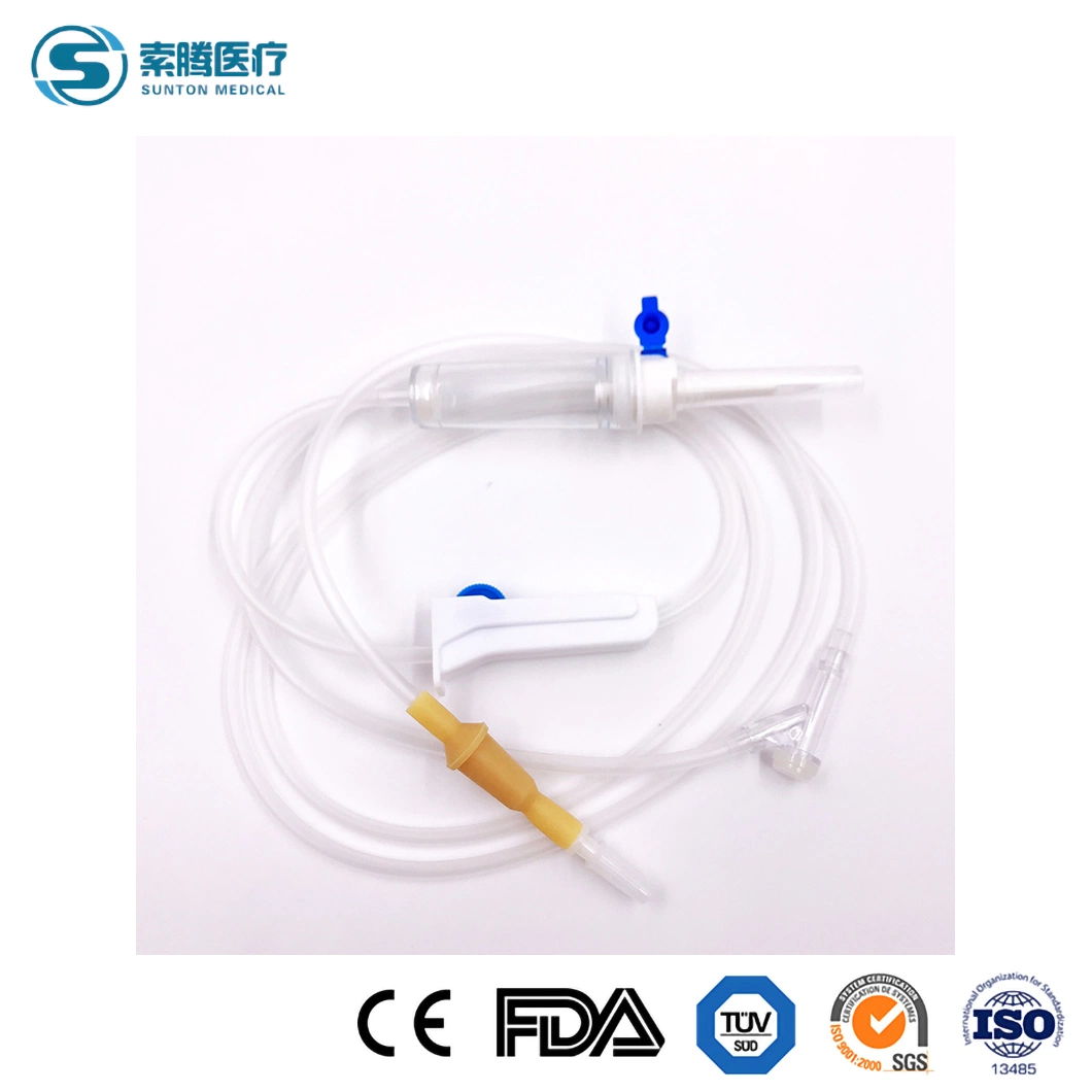 Sunton equipo de infusión IV3000 China infusión intravenosa de Bureta Proveedor Polymed juego de equipo de infusión Micro Gotero de PVC no Precision IV equipo de infusión IV Set estándar