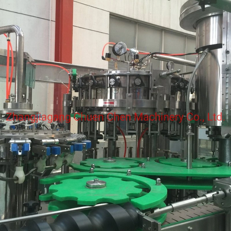 Coca Cola Perrier Gas Drink Glass Bottle Filling and Capping Machine