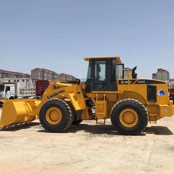 856 أعمال التعدين Mini Cummins Payloader الصين ماكينات تشييد اللودر المعدات Liugong Brand المستعملة Wheel Loader Liugong Clg836 Clg855 Clg856 سعر البيع