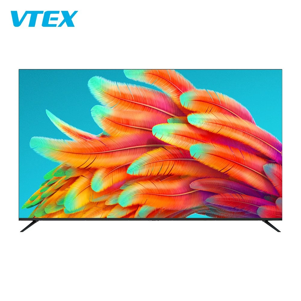 Nuevo diseño de TV inteligente 4K sin marco de 55, 65 y 75 pulgadas. Televisión de pantalla ancha LED LCD UHD Smart TV.