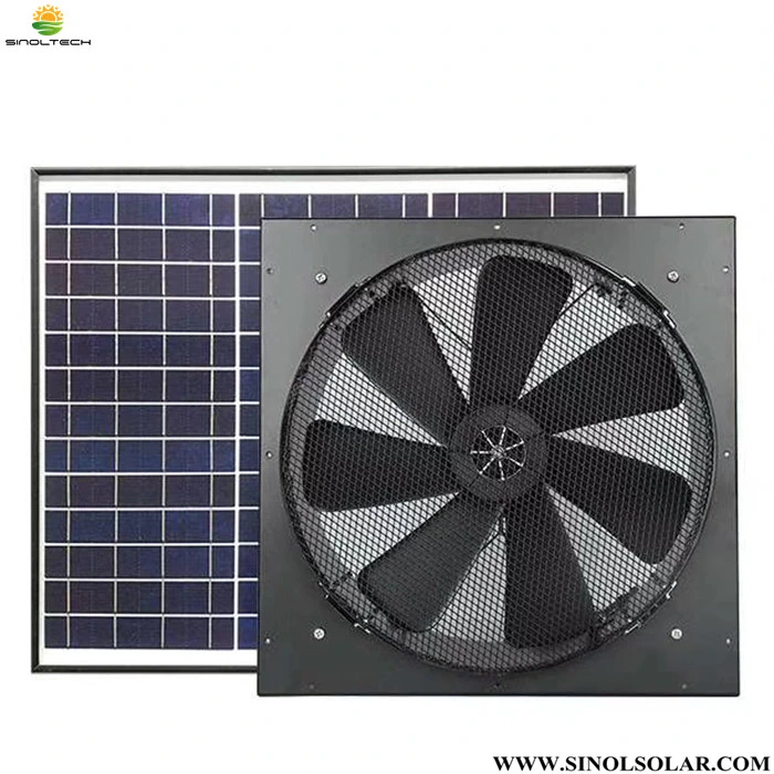 14inch 90W (40W+50W) Solar Powered Gable Vents (SN2018002)