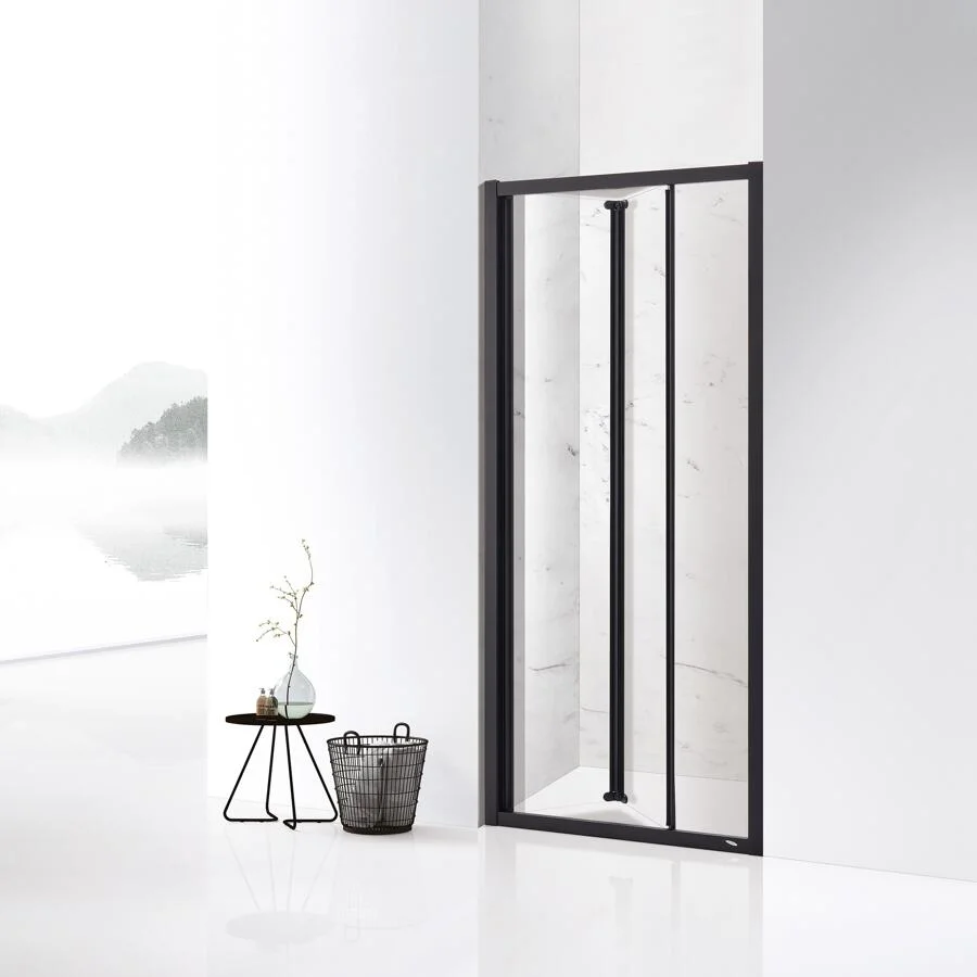 Bi-Fold Shower Screen Folding Tempered Glass Door Discount Price