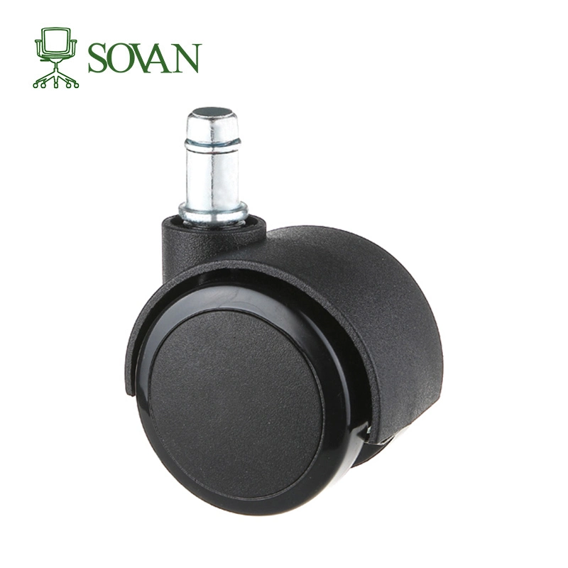 Sovan Plastic Wheel Cups 60mm Plate with Brake Furniture Castor Ball Caster Wheel for Sofa Swivel Office Chair Wheels Caster