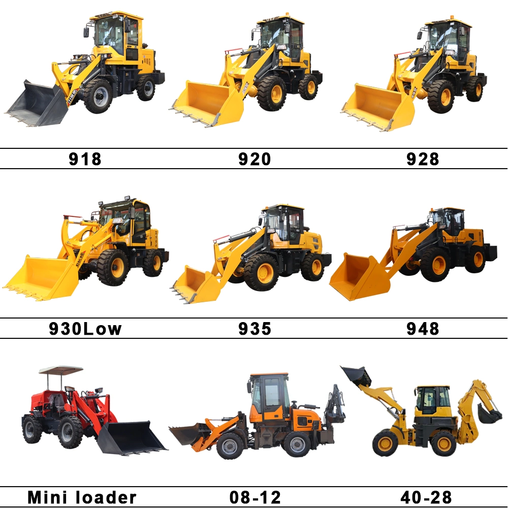 Multifunctional Sdjg 500kg 800kg Farm Garden Orchard Greenhouse Gasoline Small Mini Wheel Loader for Sale