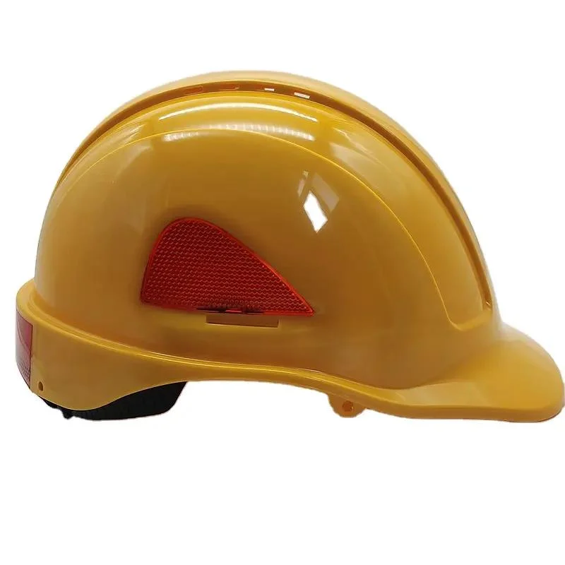 Trabalho de engenharia em altura plástico Amarelo ABS capacete de segurança personalizado Com lanterna