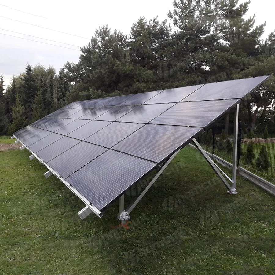 Single-Pile Patented Structure Ground Terrace Solar Ground Mount