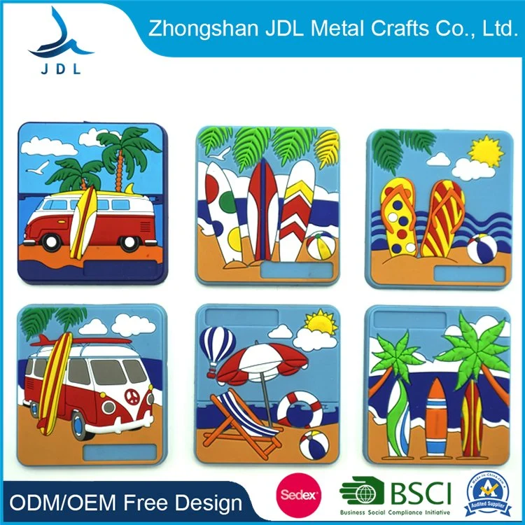 High quality/High cost performance  OEM 3D Resin Soft PVC Silicone Fridge Magnet Magnetic Sticker