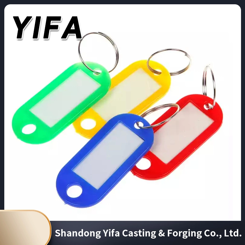 Wholesale/Supplier Metal Custom Logo Keychain Secure Plastic Key Tag Labels Plastic ID Card Key with Name Cards Keychain