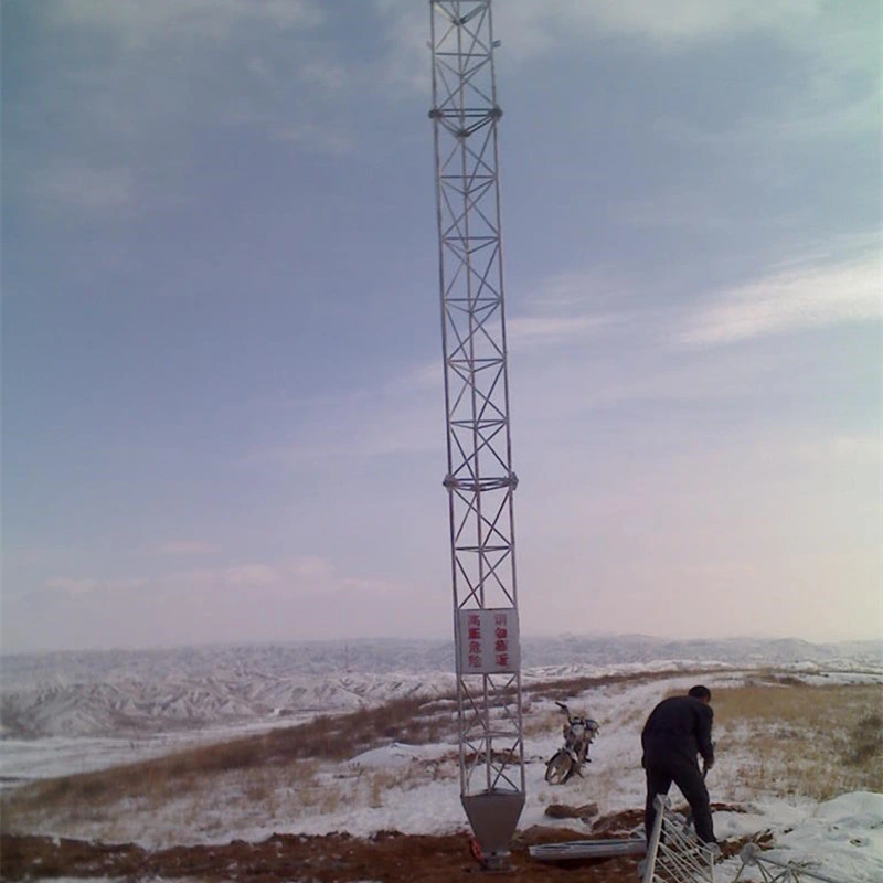 Hot DIP Galvanized Steel Lattice Guyed Tower for Telecommunication