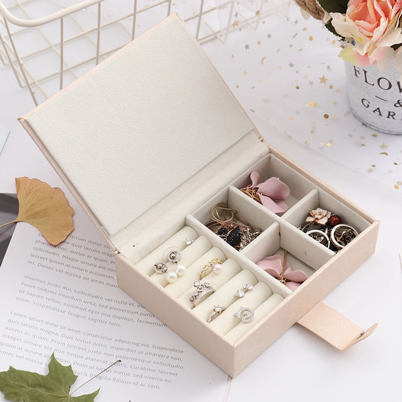 Custom Simple Pink Magnetic Box Jewelry Box for Wedding Gift with Magnetic Hardware