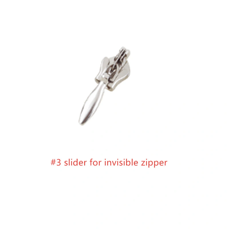 #3 Unsichtbarer Slider für Nylon Reißverschluss schönes Design