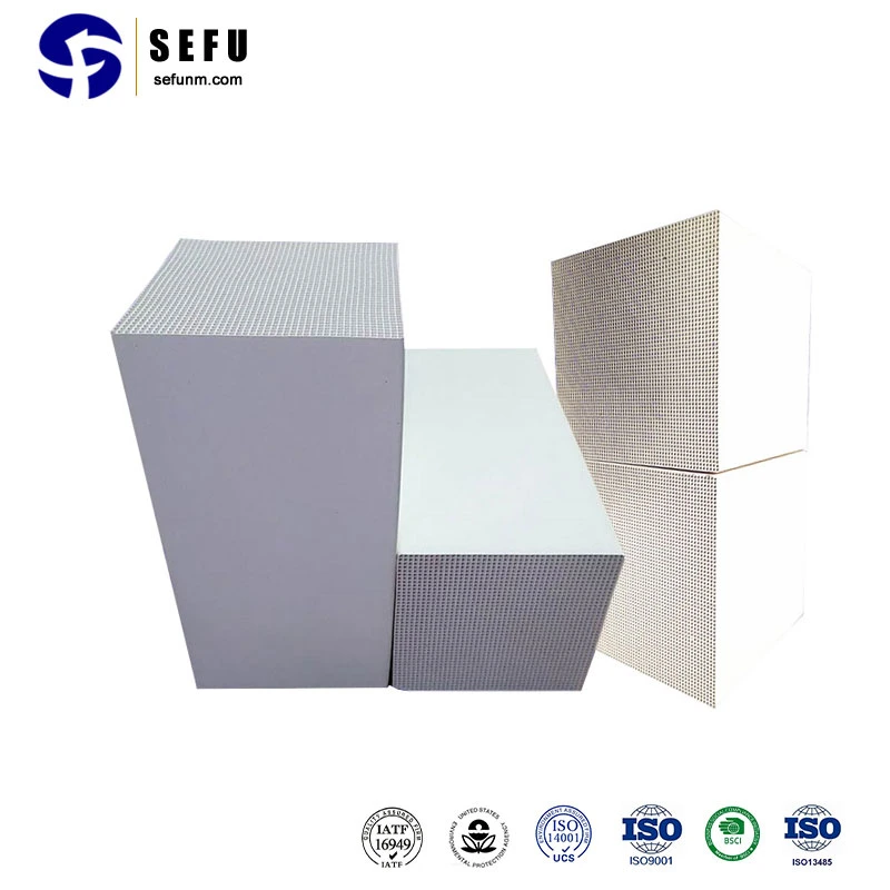 Sefu China Storage Media Suppliers Cordierite-Mullite Ceramic Honeycomb Filter Thermal Regenerator for Rto Heating Furnace