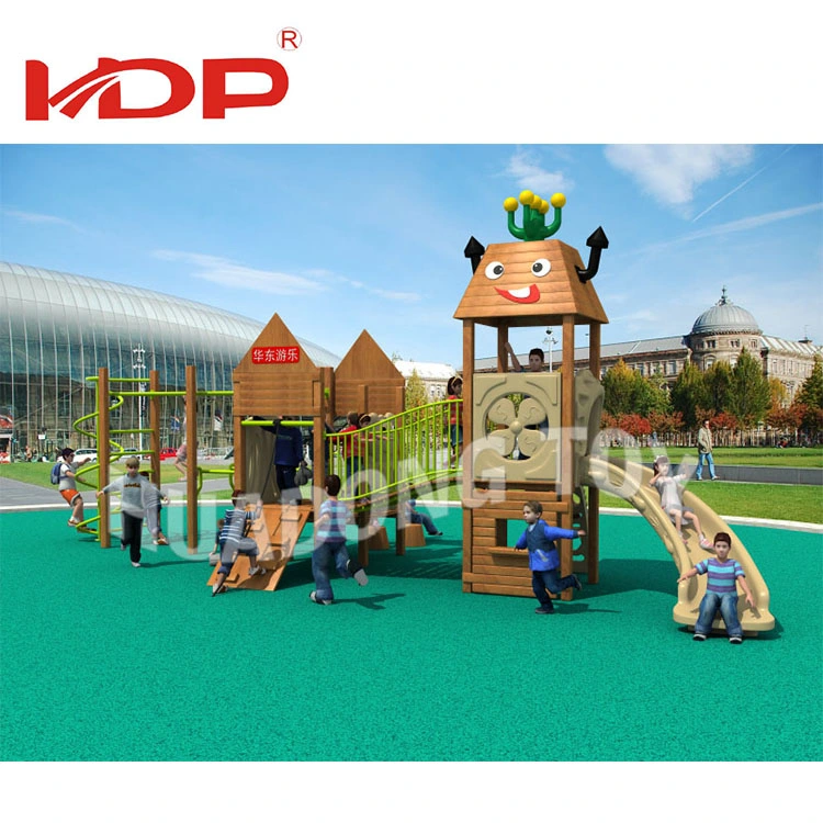 OEM Factory Price Amusement Park Wooden Outdoor Playground Equipment Sliding