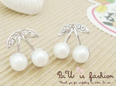 Fashion Pearly Jewelry Earrings Crystal Earrings with Big Ring Design