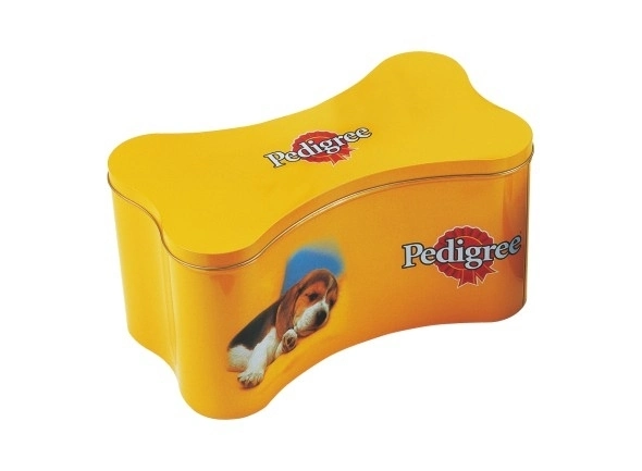 Bone Shape Cat Dog Food Packaging Tin Pet Food Storage Tin Case Cat Dog Biscuit Cookies Packaging Tin Box