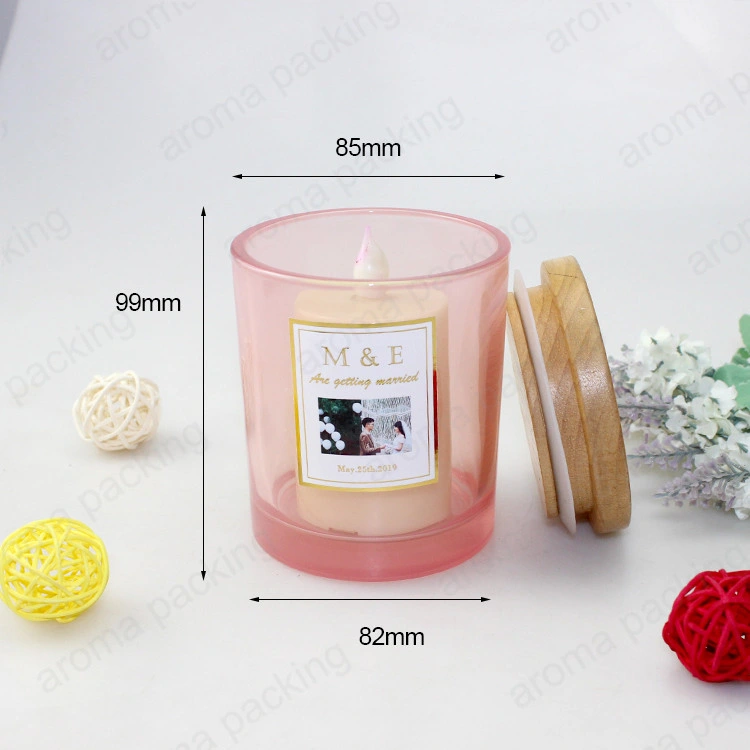 Wholesale/Supplier Colored Candle Jar with Sealed Lid, Empty Glass Candle Holder