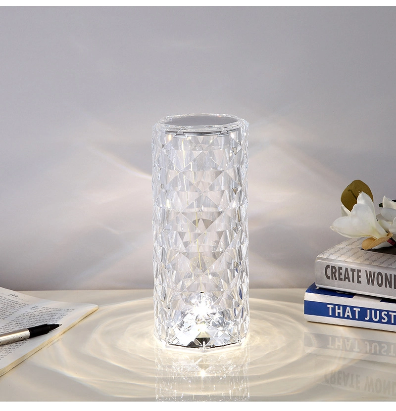 LED Crystal Desk Lamp Touch Romantic Acrylic Party Bar Night Light