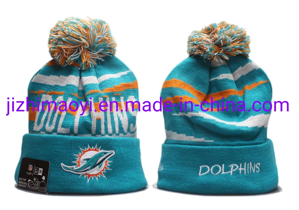 Manías al por mayor mejor venta Sombreros Delfines Mets N-FL Nueva York Miami Invierno Cuffed punto gorra ropa deportiva