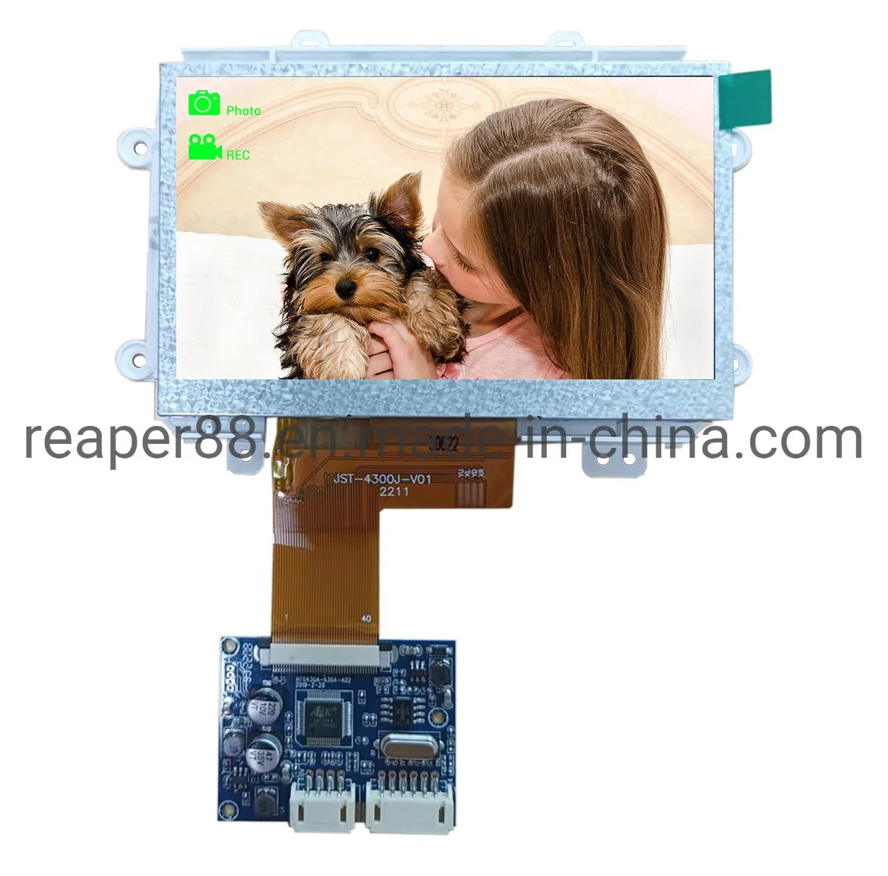 4.3inch Cm/HS TFT LCD Screen with Driver Board Apply for Video Door Phone and Automative