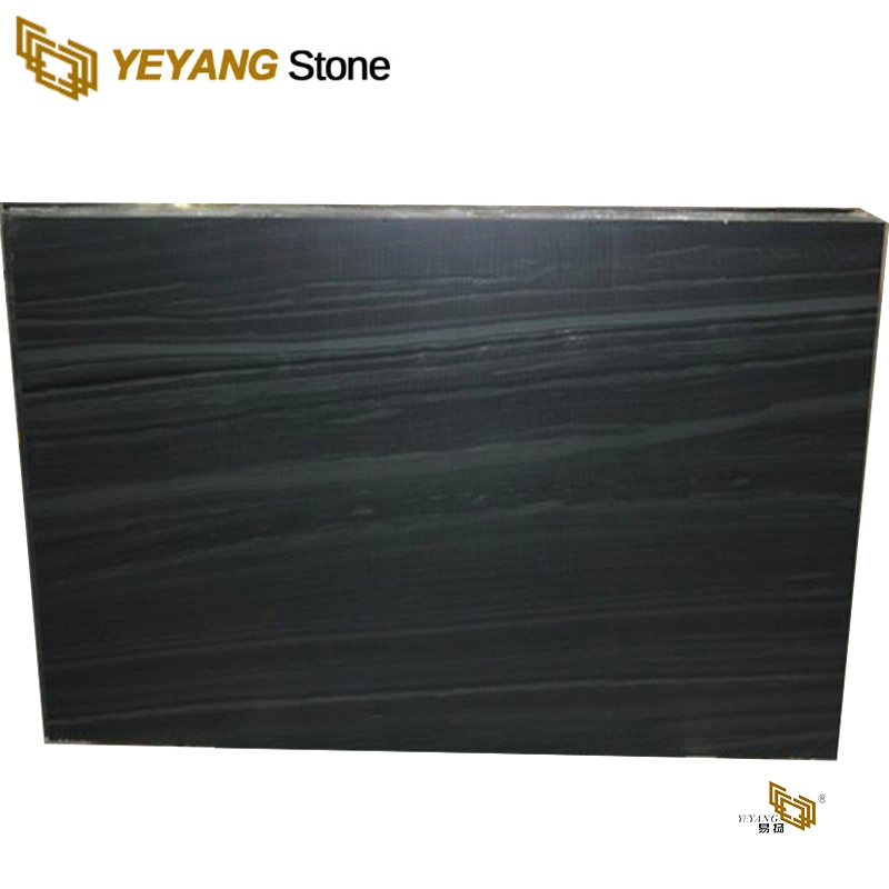 Polish Stone Marble Tile Brown/Wood/Black Slab Kitchen Top Marble Building Material