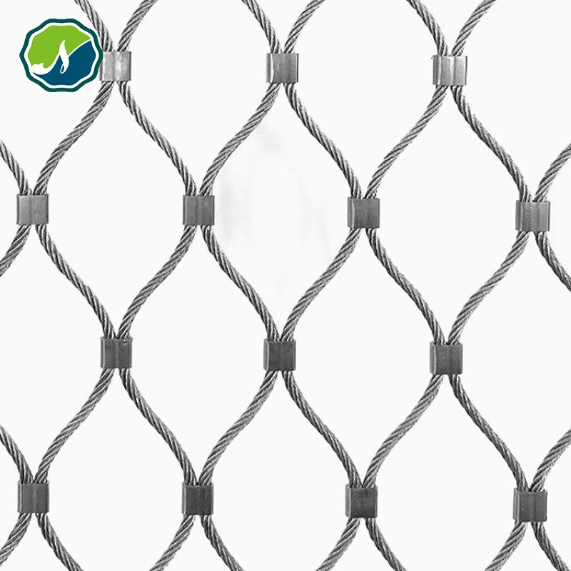 Ss 316 Stainless Steel Ferrule Cable Mesh Fall Protection Net Safety Netting Prevent Children Falling From Height