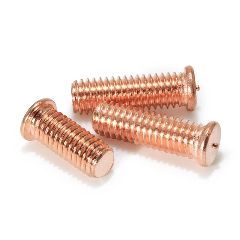 Zd Zds-M3 M4 M5 M6 Steel Copper Plated Seed Welding Screws Stud Spot Welding Screw