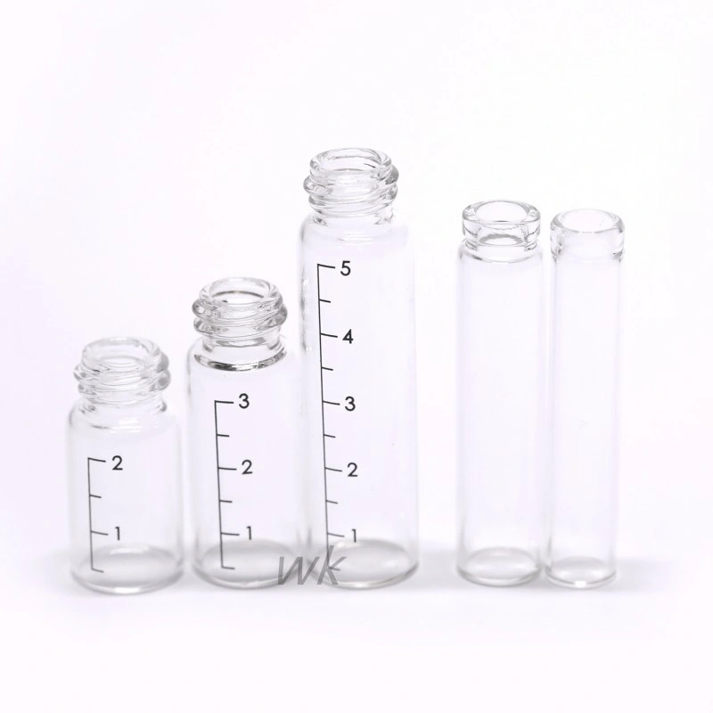 Factory Wholesale/Supplier 5ml Clear Glass Round Perfume Bottle Glass Sprayer Bottle with Measurement