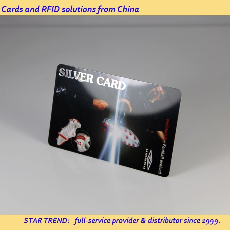 Re-Printable Customized Cmyk Printing Plastic Loyalty PVC Card with Barcode